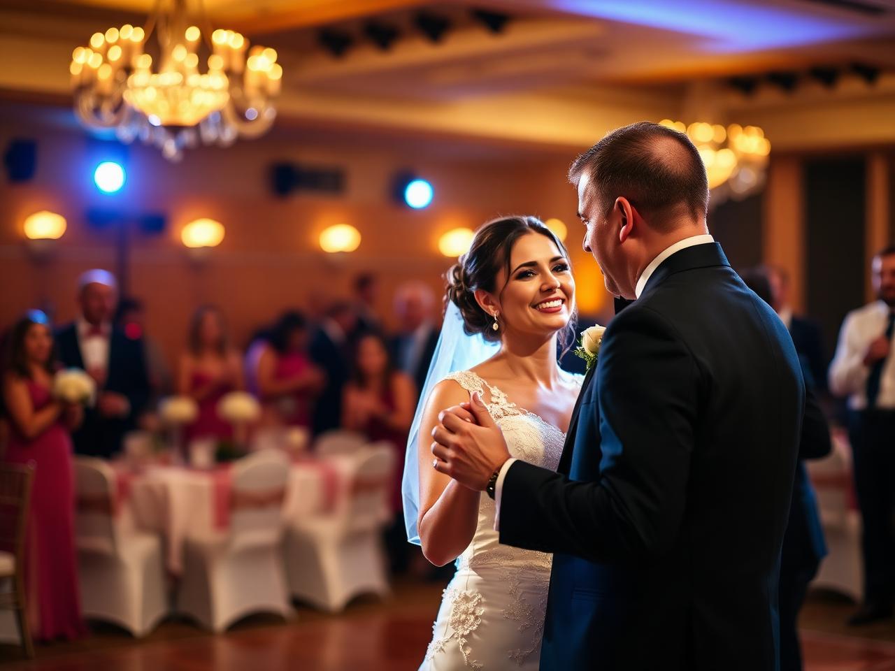 Photographe d'événement capturant un premier dance lors d'un mariage